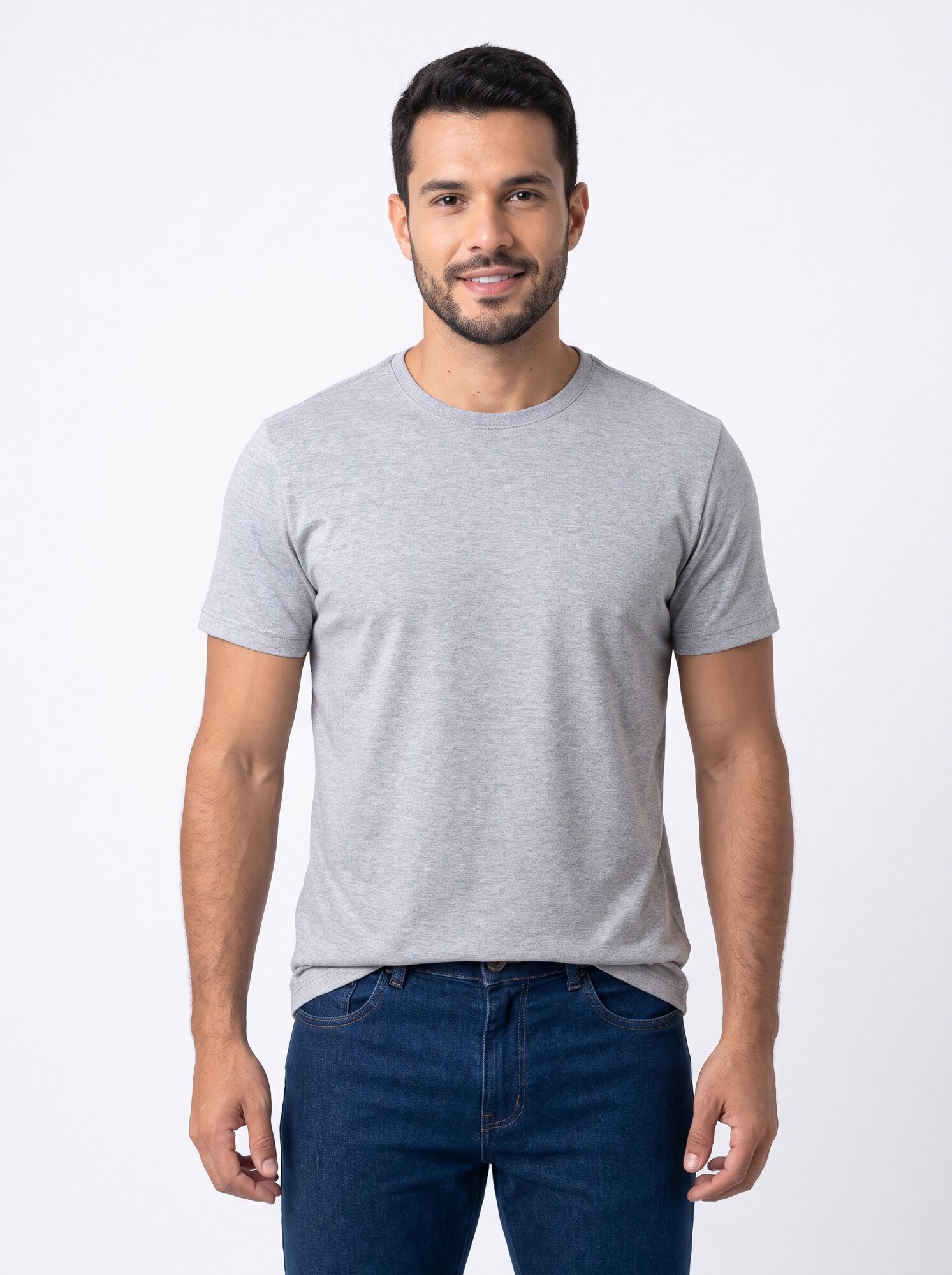 Camiseta Regular Masculina 100% Algodão Preta