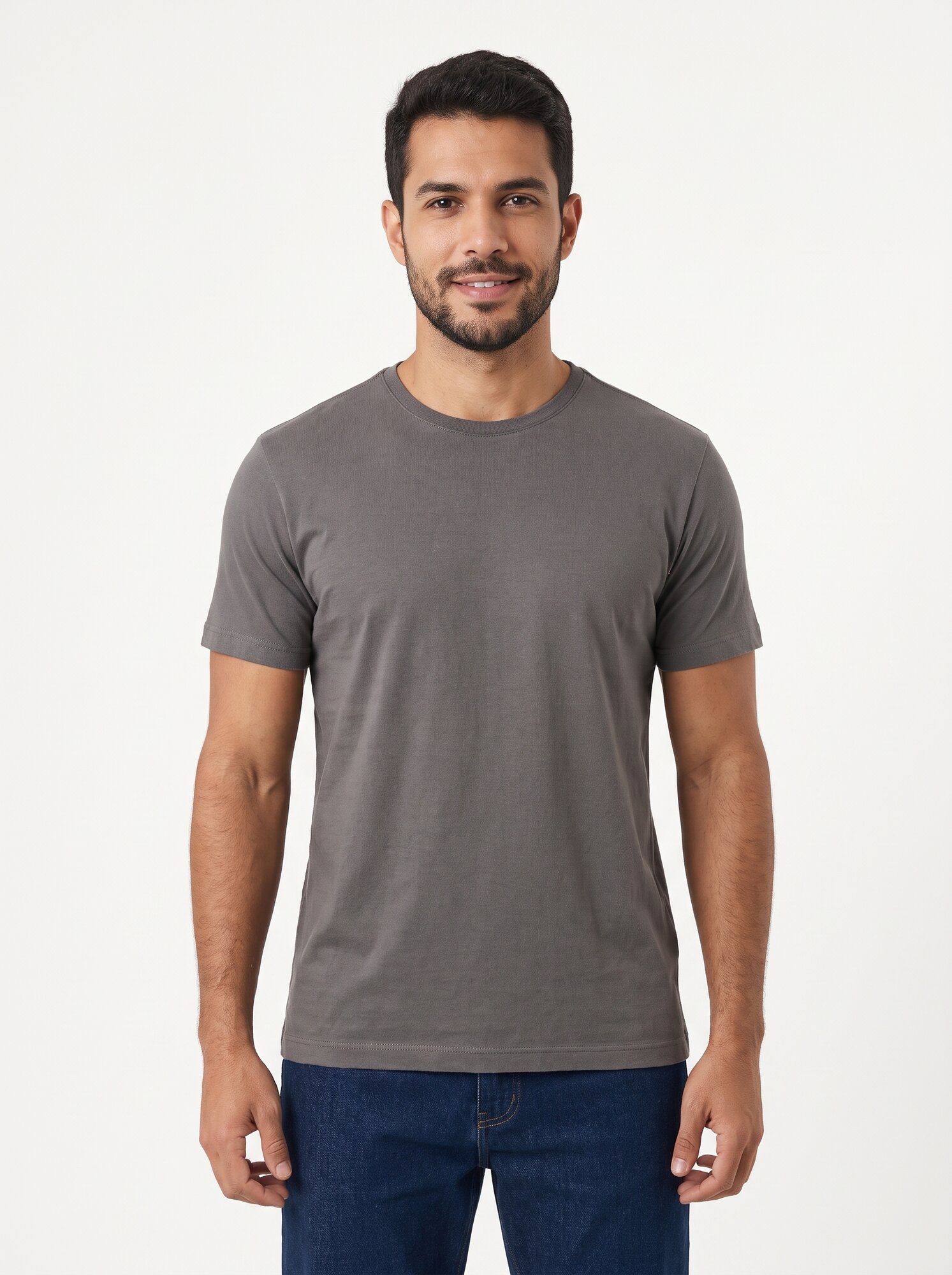 Camiseta Regular Masculina 100% Algodão Preta