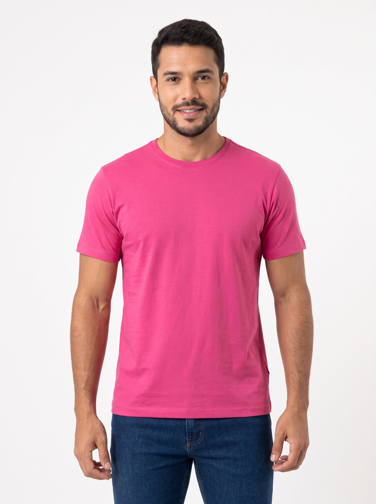 Camiseta Regular Masculina 100% Algodão Preta