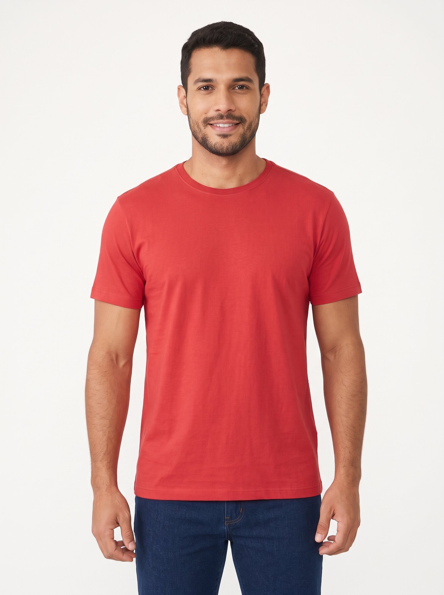 Camiseta Regular Masculina 100% Algodão Preta